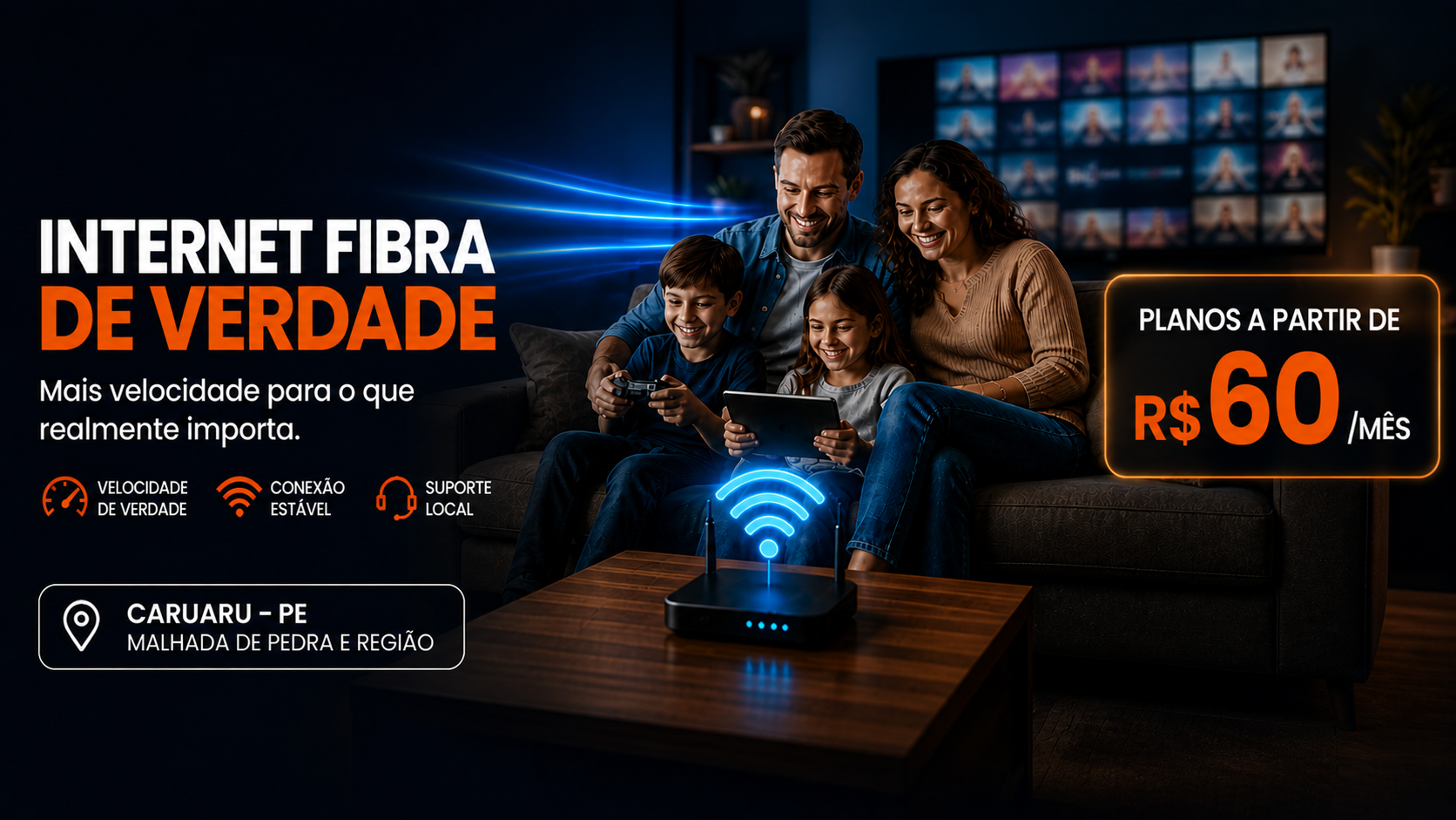 AFS Telecom — Internet Fibra de Verdade